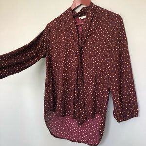 Lily White Blouse 3/4 sleeved with Tie